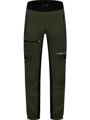 Muške vodootporne hlače za više sportova NORDBLANC RIDGEWALK NBSPM8325 TAMNO ZELENA