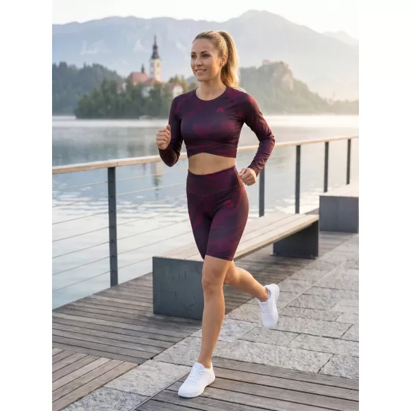  Ženske vrhunske tajice preko koljena (nove veličine) ALTISPORT VOJ/ALW072LEG06 VINO-CRVENO 
