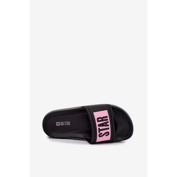  Dječje papuče BIG STAR SHOES TT374A004 CRNO/RUŽIČASTO 