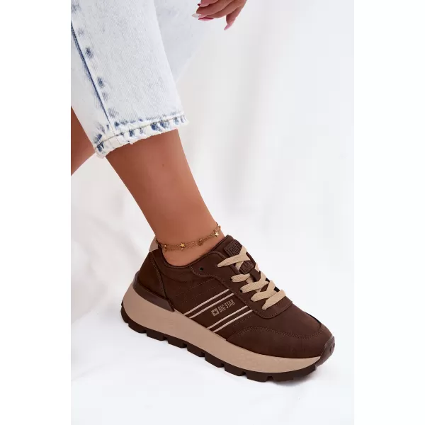  Ženske tenisice BIG STAR SHOES UU274040 SMEĐA/BEŽ 