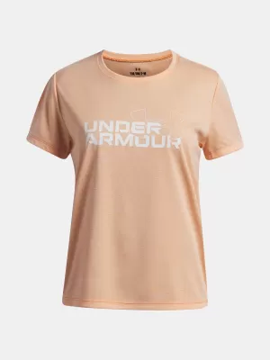 Majica za djevojčice UNDER ARMOUR TECH TWIST WDMK LOGO SS 6007134-870 NARANČASTA