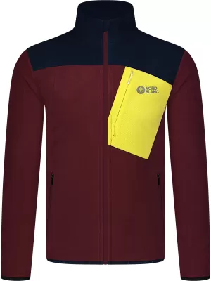 Muški lagani sweatshirt od flisa NORDBLANC CRACKLE NBSFM8373 TAMNOCRVENA