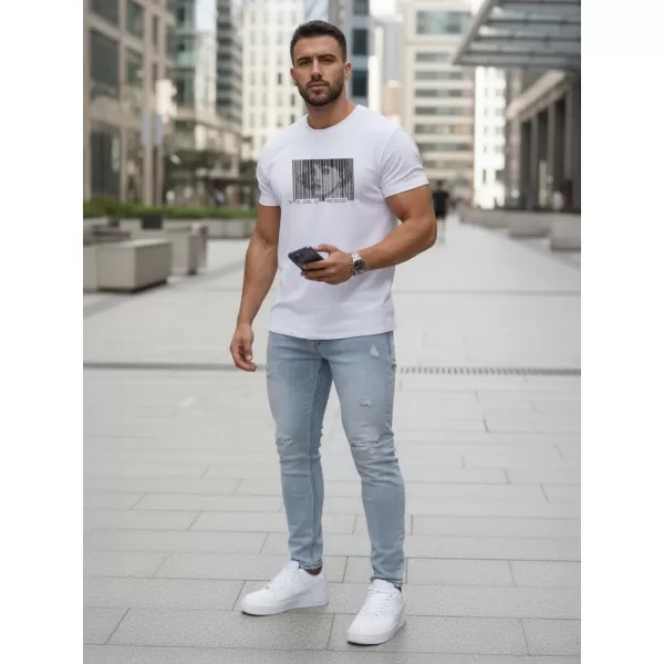  Muška majica kratkih rukava DSTREET NX5014R BIJELA 
