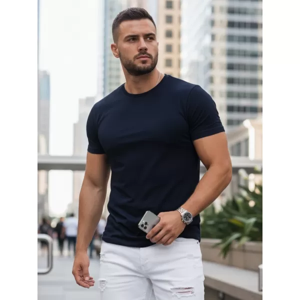  Muška majica kratkih rukava DSTREET RX5673 TAMNOPLAVA 