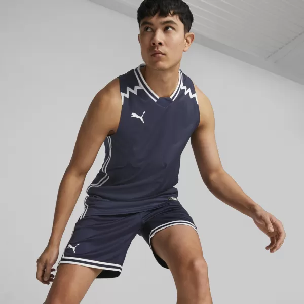  Muški dres PUMA HOOPS TEAM GAME JERSEY 676628-03 PUMA MORNARICA 