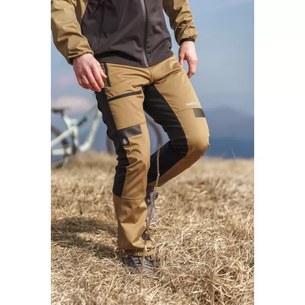  Muške vodootporne hlače za više sportova NORDBLANC RIDGEWALK NBSPM8325 SMEĐA 