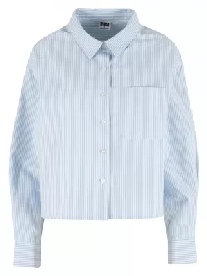 Ženska košulja URBAN CLASSICS TB8171 SVIJETLI HORIZONT PLAVO/BIJELO
