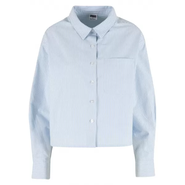  Ženska košulja URBAN CLASSICS TB8171 SVIJETLI HORIZONT PLAVO/BIJELO 