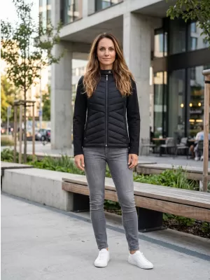 Ženska hibridna jakna MALFINI PREMIUM CROSS 556 CRNA