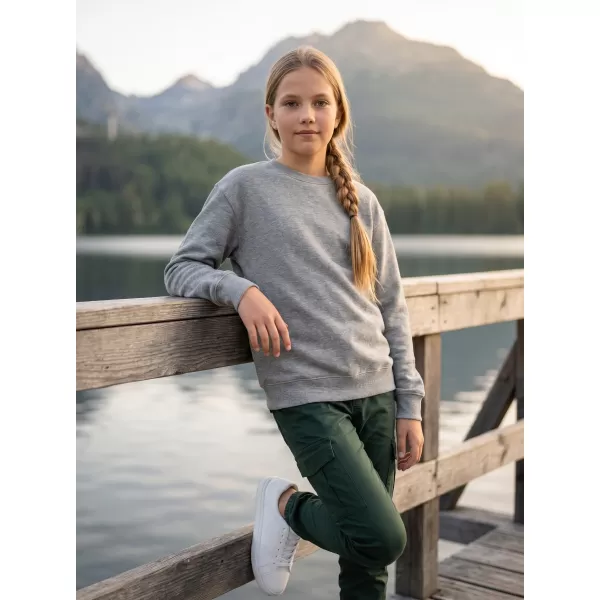  Dječji sweatshirt MALFINI CREW 427 TAMNO SIVI ODSJAJI 