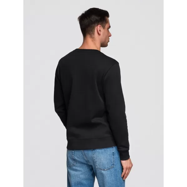  Muški sweatshirt OMBRE OM-SSBN-0271 CRNA 
