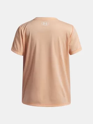 Majica za djevojčice UNDER ARMOUR TECH TWIST WDMK LOGO SS 6007134-870 NARANČASTA