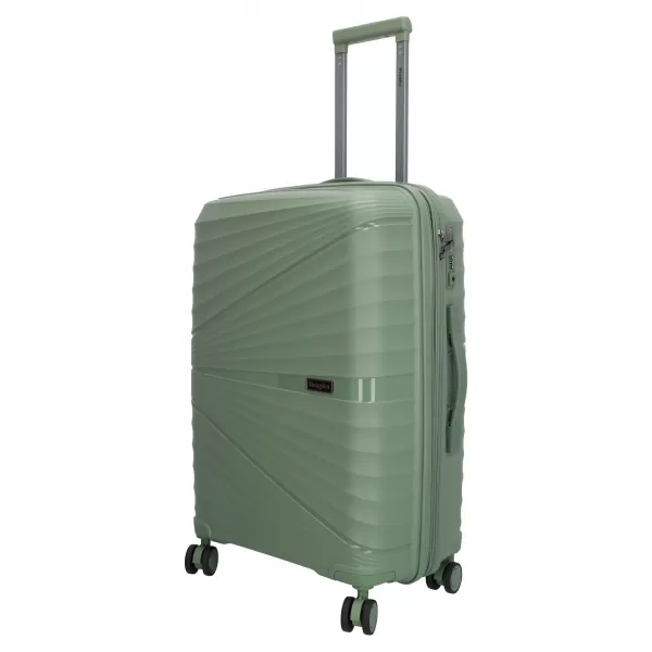  Kofer od školjke BEAGLES TRAVEL M 25138 PRIRODNO ZELENA 