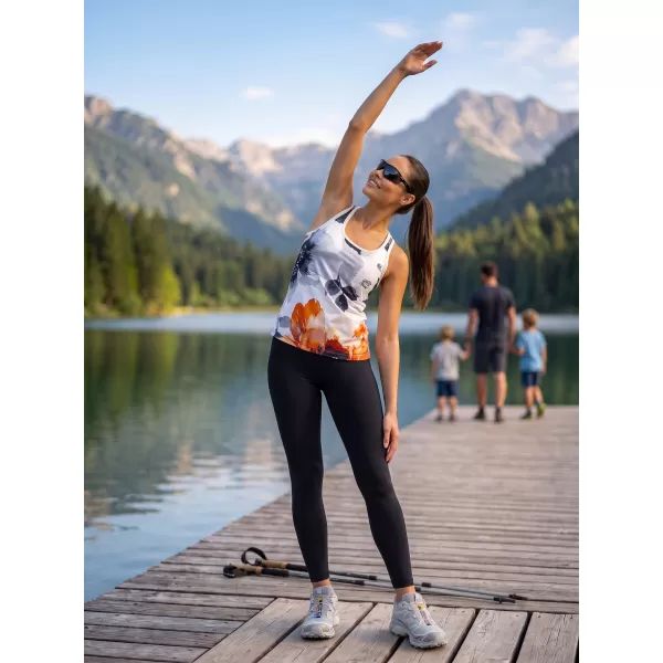  Ženska premium funkcionalna majica bez rukava ALTISPORT VOJ/ALW117TIL01 CRNO-NARANČASTA 