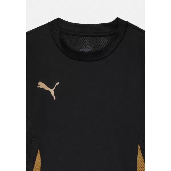  Dječja sportska majica PUMA TEAMGOAL MATCHDAY JERSEY JR 70574828 PUMA CRNA/PUMA ZLATNA/MAT ZLATNA 