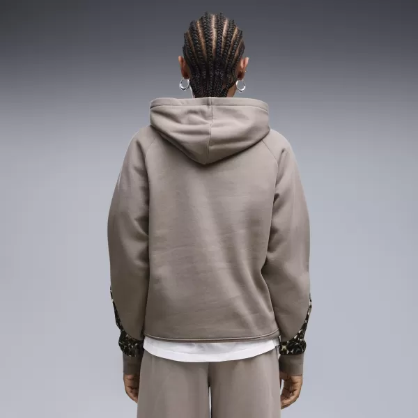  Ženski sweatshirt PUMA SPORT ANIMAL STANDARD HOODIE FL 69400781 MIŠJE SIVA 