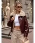 Ženska jakna DSTREET TY5707 TAMNOCRVENA