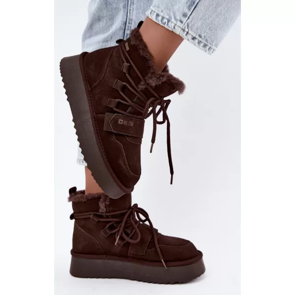  Ženski snjegovići BIG STAR SHOES UU274316 SMEĐE/BEŽ SJENE 