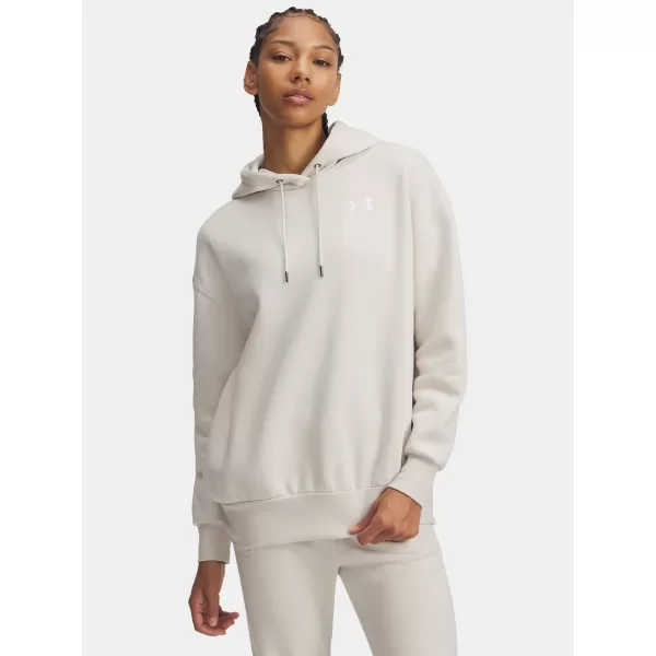  Ženski sweatshirt UNDER ARMOUR ICON FLEECE OS HOODIE 1379495-111 BIJELA 
