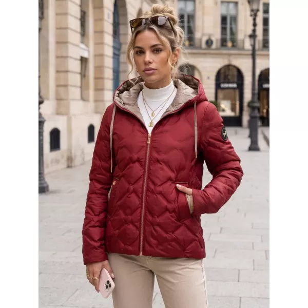  Ženska jakna DSTREET TY5885 TAMNOCRVENA 