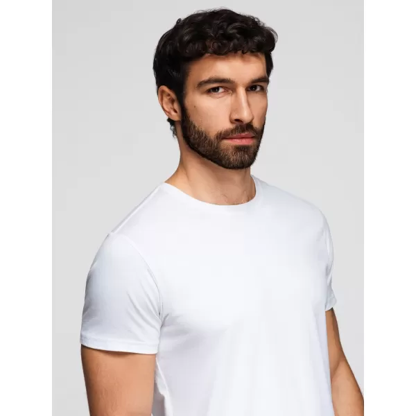  Muška majica kratkih rukava OMBRE OM-TSBS-0268 CRNO/BIJELO/TAMNOCRVENO 