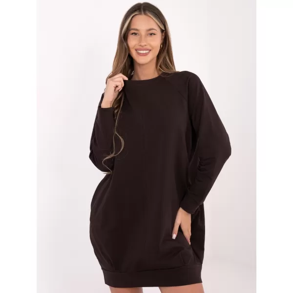  Haljina BASIC FEEL GOOD RV-TU-5184.93P TAMNO SMEĐA 
