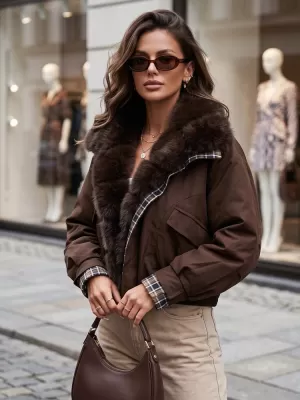 Ženska jakna DSTREET TY5840 SMEĐA