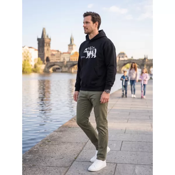  Muški sweatshirt ALTISPORT ALM193422 CRNA 