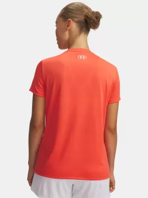 Ženska majica kratkih rukava UNDER ARMOUR TECH SSV- SOLID 1384229-690 CRVENA