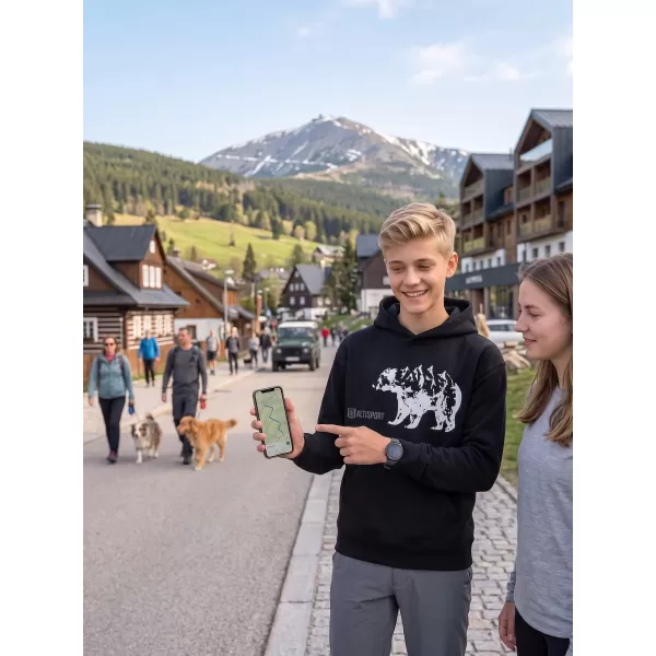  Dječji sweatshirt ALTISPORT ALM193422 CRNA 