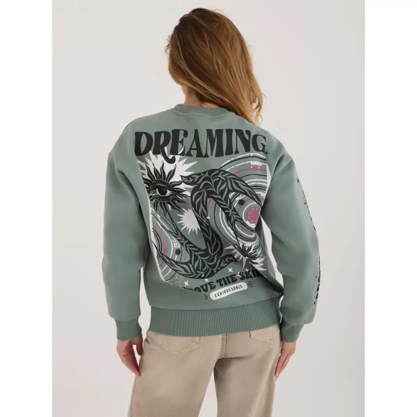  Ženski sweatshirt SUBLEVEL D10600T02568H PISTACIJE 