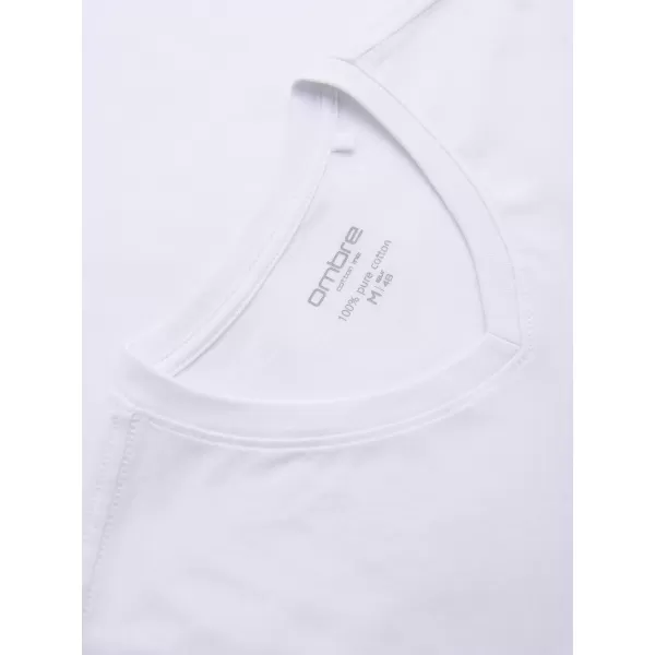  Muška majica kratkih rukava OMBRE OM-LSBL-0143 BIJELA 