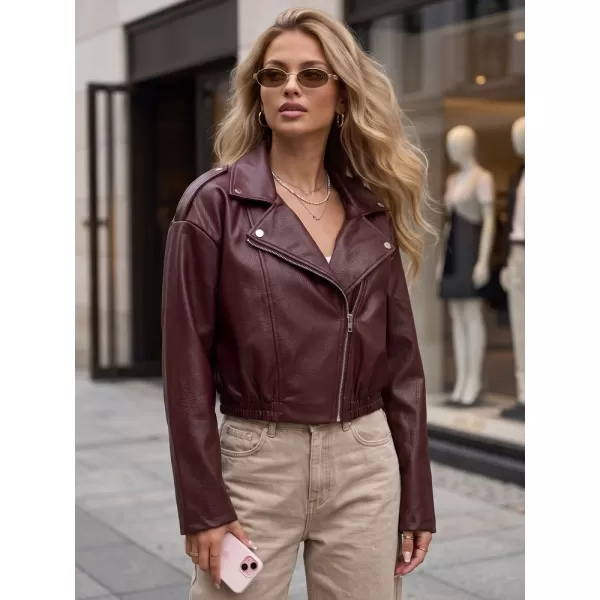  Ženska jakna DSTREET TY5952 TAMNOCRVENA 