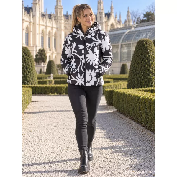  Ženska zimska jakna ALTISPORT IRITA CRNO/BIJELO 