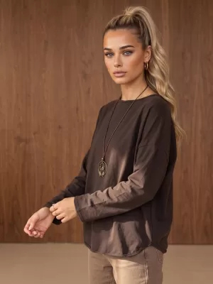 Ženska majica kratkih rukava DSTREET RY2942 SMEĐA