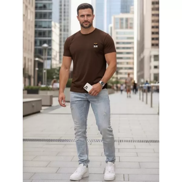  Muška majica kratkih rukava DSTREET NX0125R-CH SMEĐA 