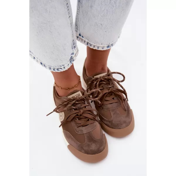  Ženske tenisice BIG STAR SHOES UU274002 SMEĐA/BEŽ 