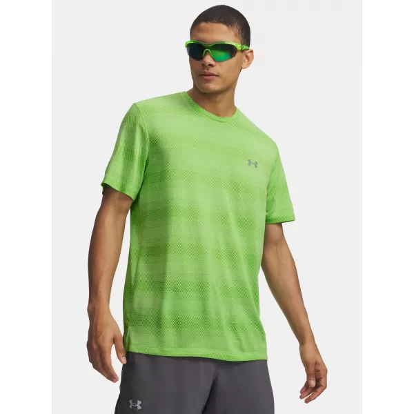  Muška majica kratkih rukava UNDER ARMOUR VELOCITI SS 6009517-712 ZELENA 