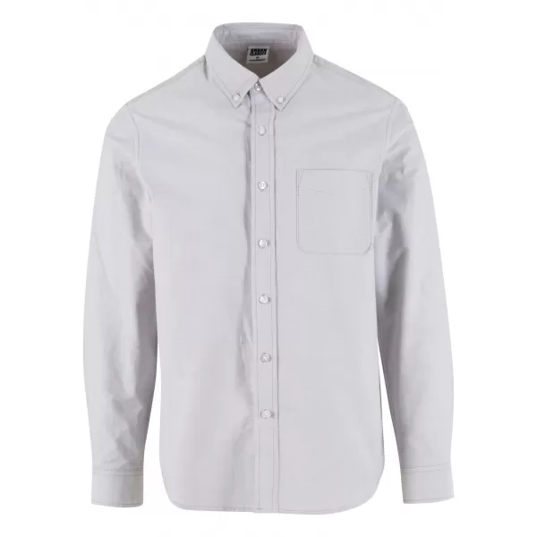  Muška košulja URBAN CLASSICS TB8094 SVJETLO GRMLJAVINA SIVA 