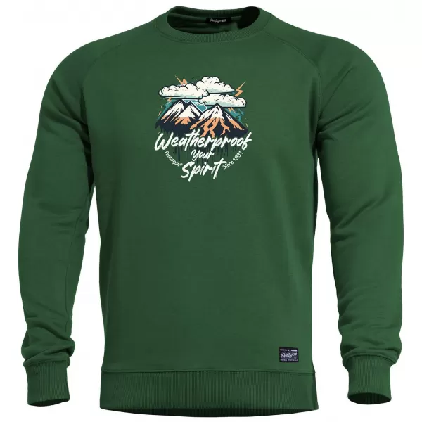  Muški pulover PENTAGON HAWK WEATHERPROOF K09019-WE SPRINGBOK ZELENA 