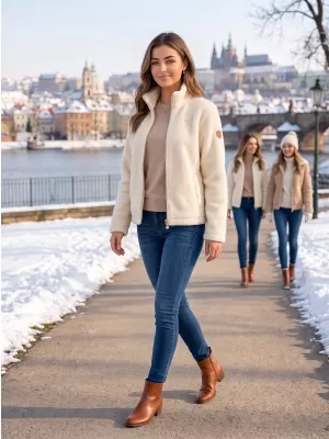 Ženska jakna ALTISPORT IZADORE SVIJETLO BEŽ