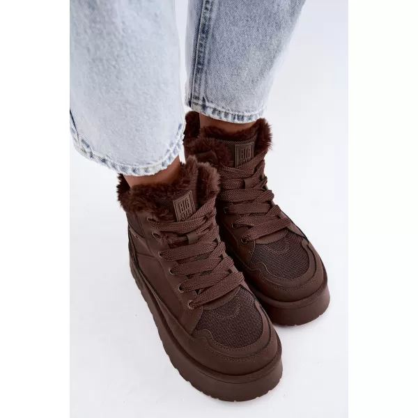  Ženske cipele BIG STAR SHOES UU274168 SMEĐE/BEŽ SJENE 