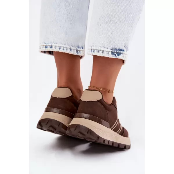  Ženske tenisice BIG STAR SHOES UU274040 SMEĐA/BEŽ 