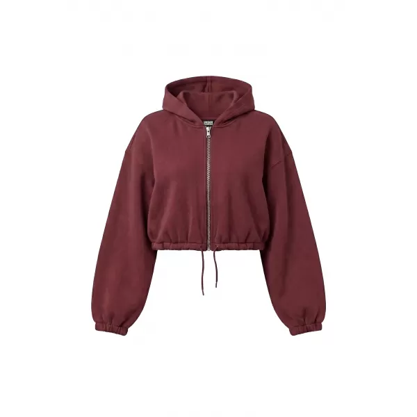  Ženski sweatshirt URBAN CLASSICS TB8635-00606 TAMNOCRVENA 