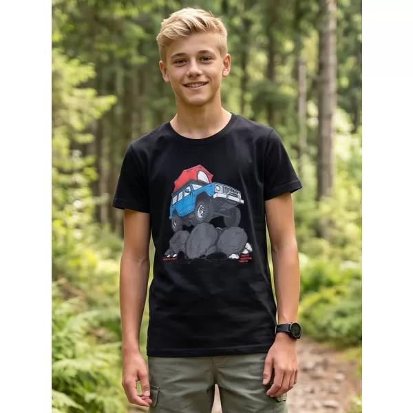  Dječja majica ALPINE PRO ECOMO 4 CRNA VARIJANTA KOM 