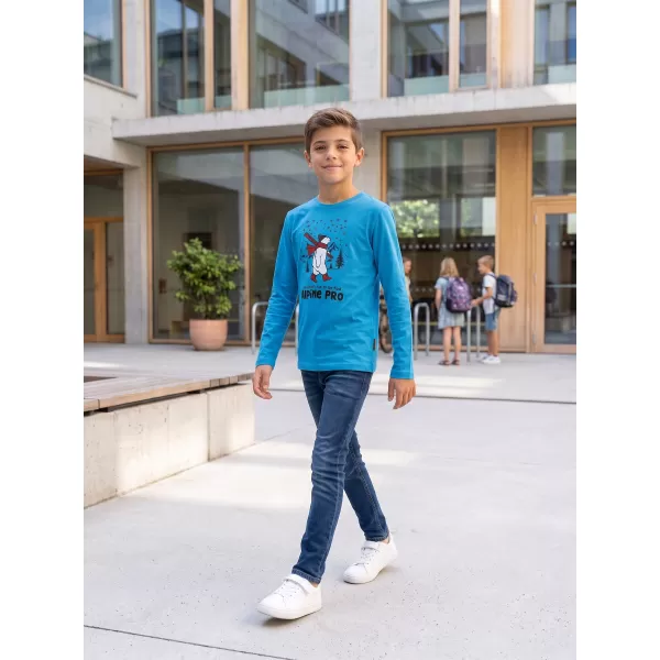  Dječja majica ALPINE PRO ECCO 2 NEON ATOMIC BLUE PA VARIJANTA 