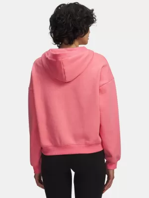 Ženski sweatshirt UNDER ARMOUR ICON FLEECE HZ HOODIE 6012843-600 RUŽIČASTA