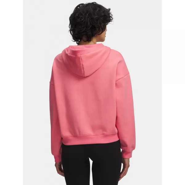  Ženski sweatshirt UNDER ARMOUR ICON FLEECE HZ HOODIE 6012843-600 RUŽIČASTA 