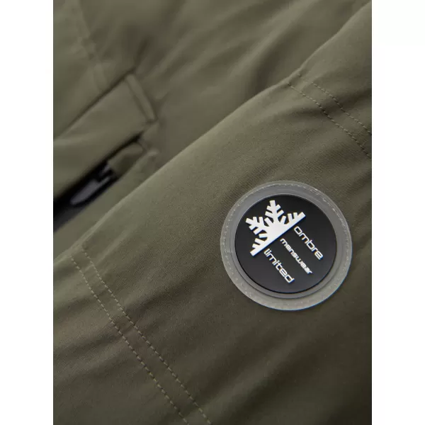  Muška parka OMBRE OM-JALJ-0310 TAMNOMASLINASTO 