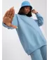 Ženski sweatshirt BASIC FEEL GOOD AP-BL-A-R001 SVIJETLOPLAVA